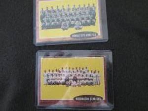 35. 2 1962 Topps Team Cards...