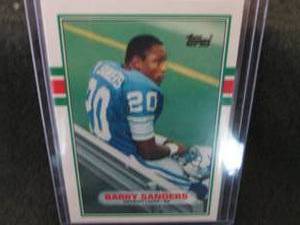 43. 1989 Topps Barry Sanders Rookie...