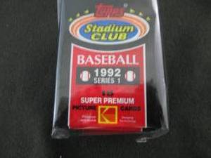 135. 8-1992 Topps Stadium Club Pack...