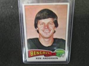 156. 1975 Topps Ken Anderson Card...