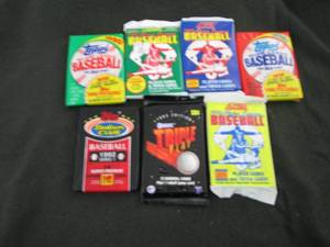 165. 7 Baseball Card Packs...