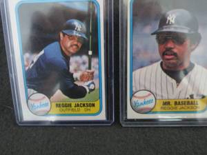 179. 2 1981 Fleer Reggie Jackson Ca...