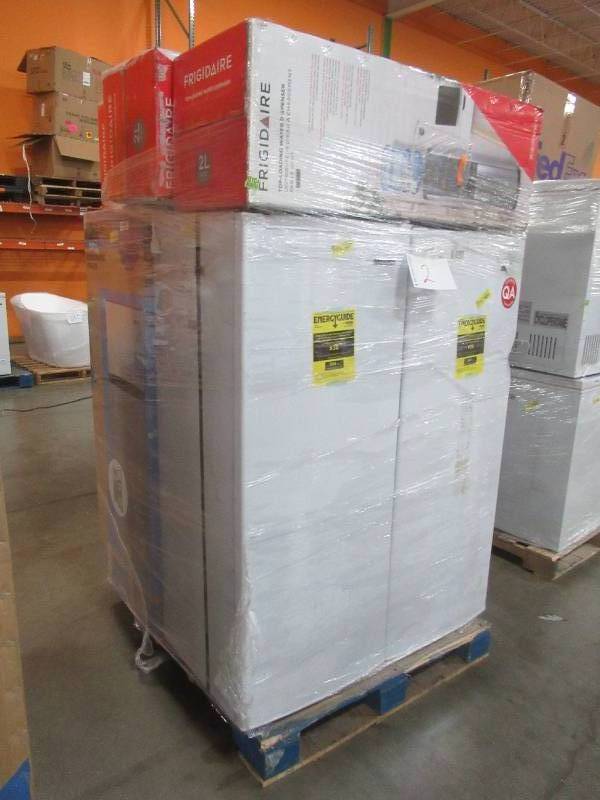 lot 2 image: UNTOUCHED WHOLESALE PALLET OF SCRATCH AND DENT ANDOR UNCLAIMED RETURNED VERTICAL FREEZERS, REFRIDGERATOR AND TOP LOADING ELECTRONIC WATER DISPENSERS