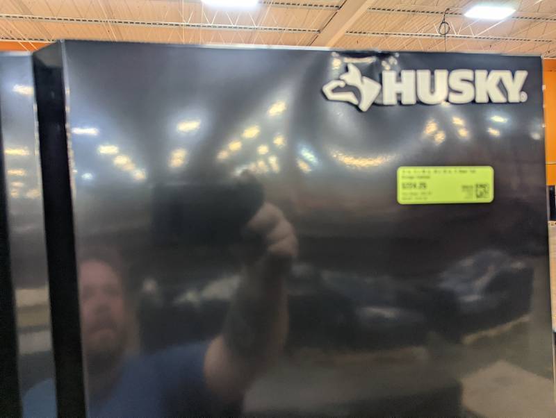 lot 613 image: Husky 72 in. H x 36 in. W x 18 in. D Steel Tall Garage Cabinet