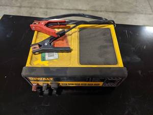 lot 818 image: Dewalt 30 Amp Automotive Portable Car Battery Charger with 80 Amp Engine Start and Alternator Check