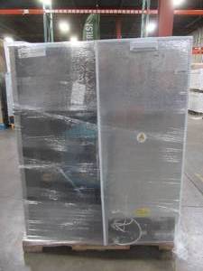 lot 20 image: LARGE WHOLESALESALVAGE PALLET (4 Pieces) OF THOMPSON 6.5 VERTICAL FREEZERS AND 7.5 TOP FREEZERREFRIDGERATORS
