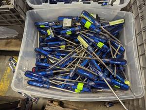 lot 828 image: One Bin of Shelf-Pulled ToolsBits