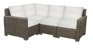 lot 9 image: Laguna Point 4 Piece Sectional with Chili Red Cushions, 102631913 - Missing 3 Cushions.
