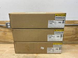 lot 19 image: MONTLAKE Lot of 3-  21 in. W x 22 in. H x 4 in. Thick Antique Beige Outdoor Lounge Chair Back Cushions