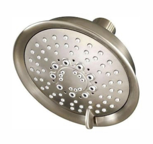 lot 74 image: PFISTER Universal 5-Spray 5.66 in. Single Wall Mount Low Flow Fixed Rain Shower Head in Brushed Nickel