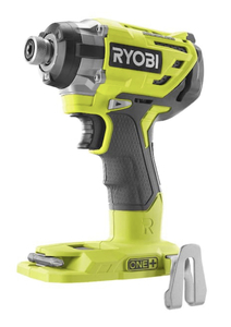 lot 49 image: RYOBI ONE 18V Cordless Brushless 3-Speed 14 in. Hex Impact Driver (Tool Only) with Belt Clip