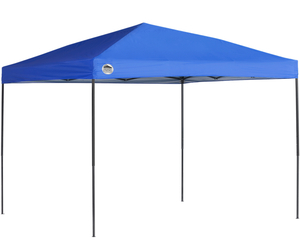 lot 65 image: SHADE TECH ST100 Straight Leg Pop-Up Canopy, 10 ft. x 10 ft. Blue with Roller Bag
