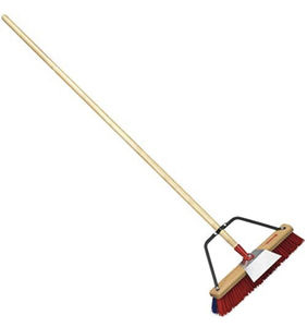 lot 90 image: CORONA Landscape Cleanup Broom 18 Head 3-Bristle Wood Handle