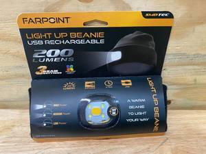lot 100 image: FARPOINT Light Up Beanie (USB Rechargeable)