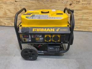 lot 4 image: FIRMAN P03608 - Performance Series 3650 Watt Electric Start Portable Generator (1.2 hours)