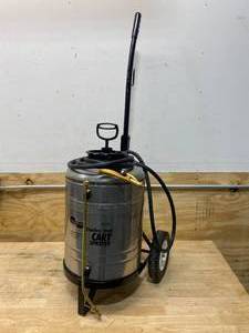 lot 5 image: CHAPIN 6 Gal. Industrial Stainless Steel Cart Sprayer
