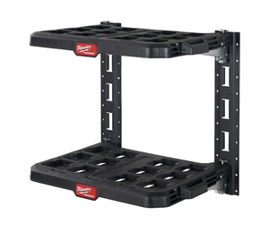 lot 3 image: MILWAUKEE PACKOUT 22.3 in. Black Resin Racking Kit with Metal Reinforced Frame and Integrated Handle