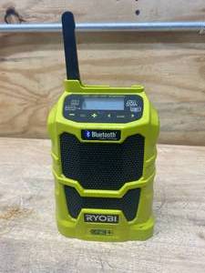 lot 129 image: RYOBI ONE 18V Cordless Compact Radio with Bluetooth Wireless Technology (Tool-Only)