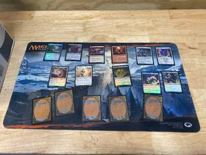 lot 131 image: MAGIC The Gathering- Box Full of MAGIC Cards with PlayMat