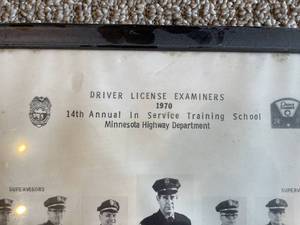 lot 22 image: Photo Drivers Examiners Class Picture