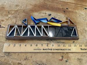 lot 27 image: Mid Century Aluminum Shape Game