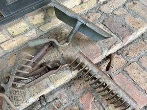 lot 60 image: Group of Antique Iron Implement Parts