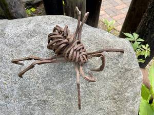 lot 71 image: Awesome Large Iron Spider