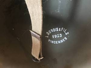 lot 10 image: Heavy Steel Vintage French Army Helmet