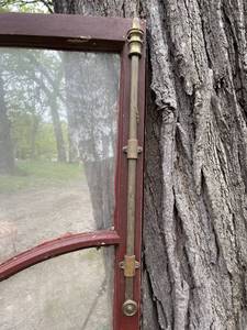 lot 91 image: Wonder Red Bi-Fold Doors w Hardware from Mansion on Summit Ave, St. Paul