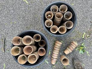 lot 117 image: LARGE Lot of Clay Planter Pots