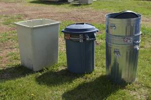 lot 3 image: lot of trash bins