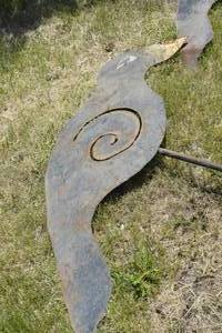 lot 156 image: Roughly 11 ft Crow Garden Stake