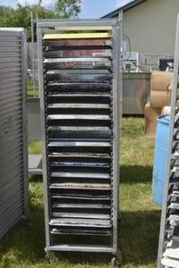 lot 173 image: Speed Rack with full sheet pans