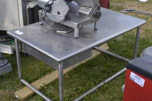 lot 60 image: NSF Stainless Table