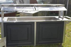 lot 66 image: Delfield FlexiWell N8669-FWP 69 Combination Hot  Cold 4 Pan Drop-In Food Well with Table