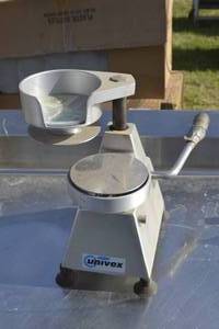lot 72 image: Univex 5 Patty Press Model 1405