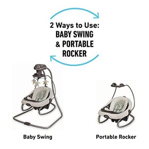 lot 35 image: Graco Duet Soothe Swing and Rocker