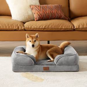 lot 115 image: Bedsure Orthopedic Bolster Dog Bed, Medium