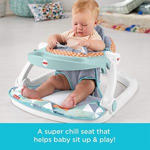 lot 50 image: Fisher-Price Sit-Me-Up Floor Seat with Tray, Penguin
