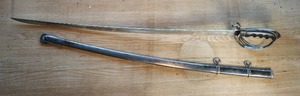 lot 3 image: U.S. M1902 Army Officers Sword & Scabbard