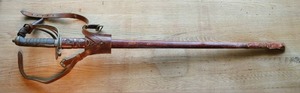 lot 25 image: Updated British 1827 Pattern Rifle Brigade Officers Sword