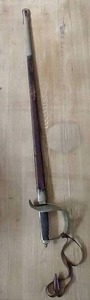 lot 7 image: Updated British WW1 1897 Pattern Infantry Officers Sword & Scabbard