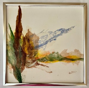 Original Rice Paper and Acrylic Art by A.H. Wobig