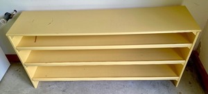 Vintage Pale Yellow Shelf