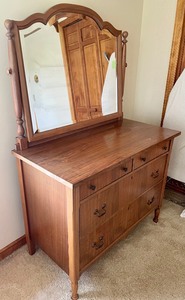 Vintage Dresser with Detachable Mirror