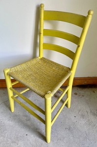 Bright Vintage Yellow Chair