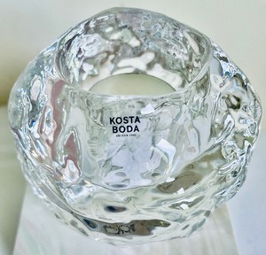 Kosta Boda Northern Light Snowball Votive Holder