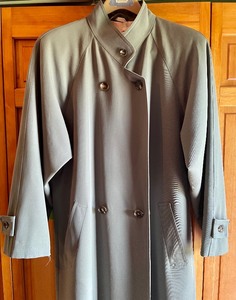 Vintage Olive GreenGrey Overcoat