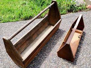 (2) Vintage Carpenters Tool Boxes Lot