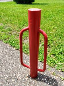 Red Fence Post Tamper